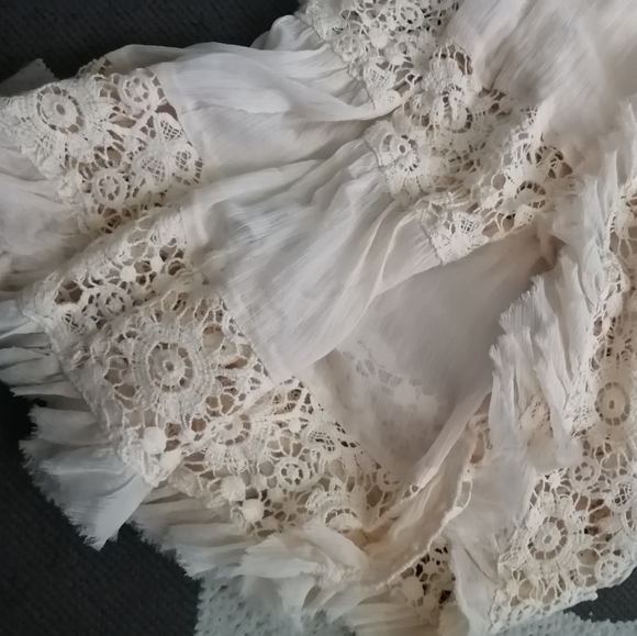 Free People Lace Therapy Crochet Midi Skirt NWT - Picture 6 of 12